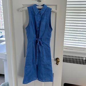 Anthropologie linen dress size 2